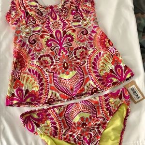 Title Nine Paisley Tankini (top + bottom)